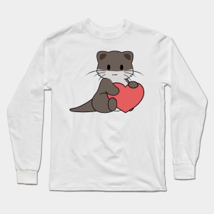 Otter Heart Long Sleeve T-Shirt